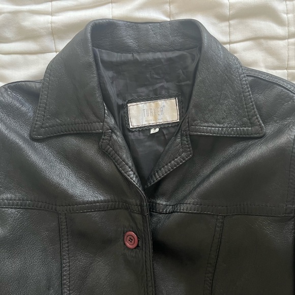 black leather jacket - Picture 2 of 4